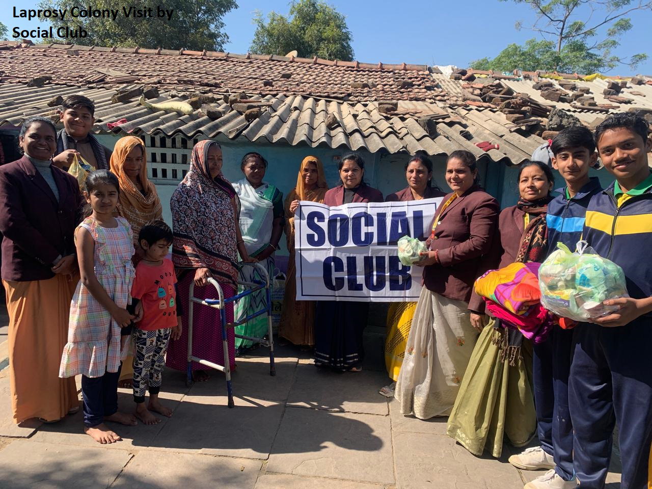 Laprosy Colony Visit by Social Club